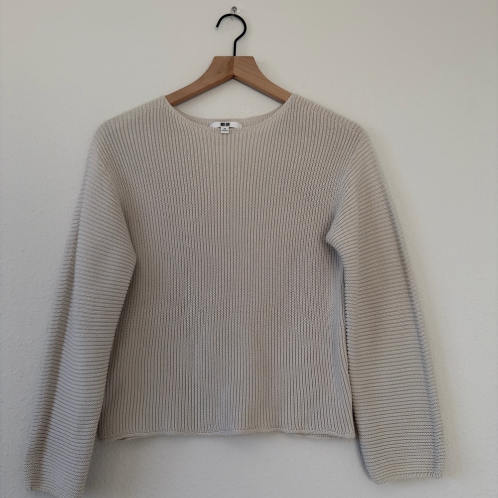 Uniqlo Beige Knit Top